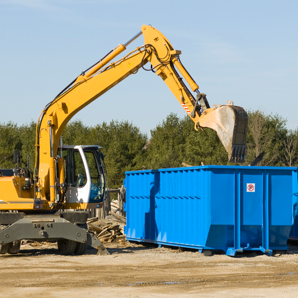 are there any restrictions on where a residential dumpster can be placed in Montrose